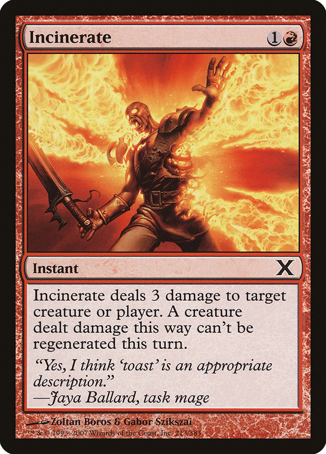 Incinerate [Tenth Edition] | The CG Realm