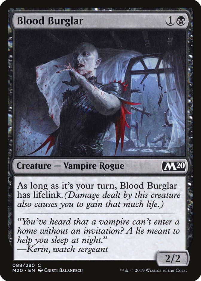 Blood Burglar [Core Set 2020] | The CG Realm