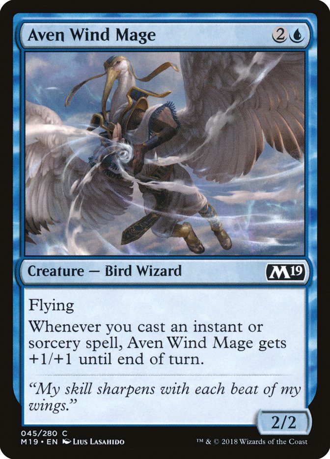 Aven Wind Mage [Core Set 2019] | The CG Realm