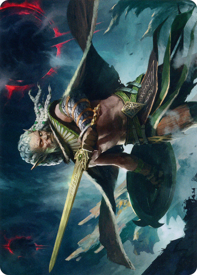Serpent-Blade Assailant Art Card (40) [March of the Machine Art Series] | The CG Realm