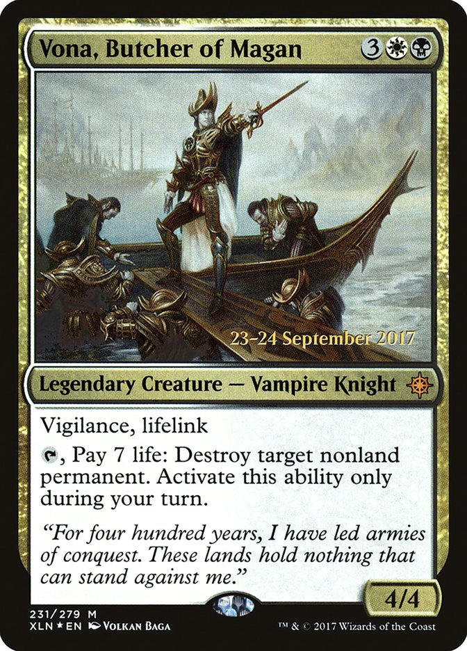 Vona, Butcher of Magan [Ixalan Prerelease Promos] | The CG Realm