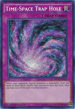 Time-Space Trap Hole [MP15-EN119] Secret Rare | The CG Realm