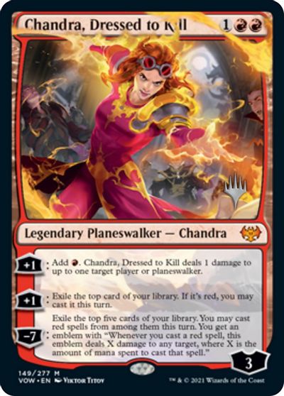 Chandra, Dressed to Kill (Promo Pack) [Innistrad: Crimson Vow Promos] | The CG Realm