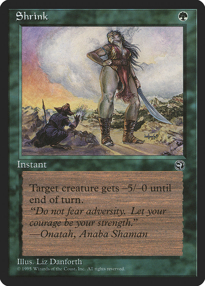 Shrink (Onatah Flavor Text) [Homelands] | The CG Realm