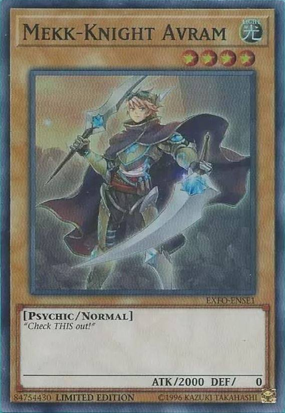 Mekk-Knight Avram [EXFO-ENSE1] Super Rare | The CG Realm