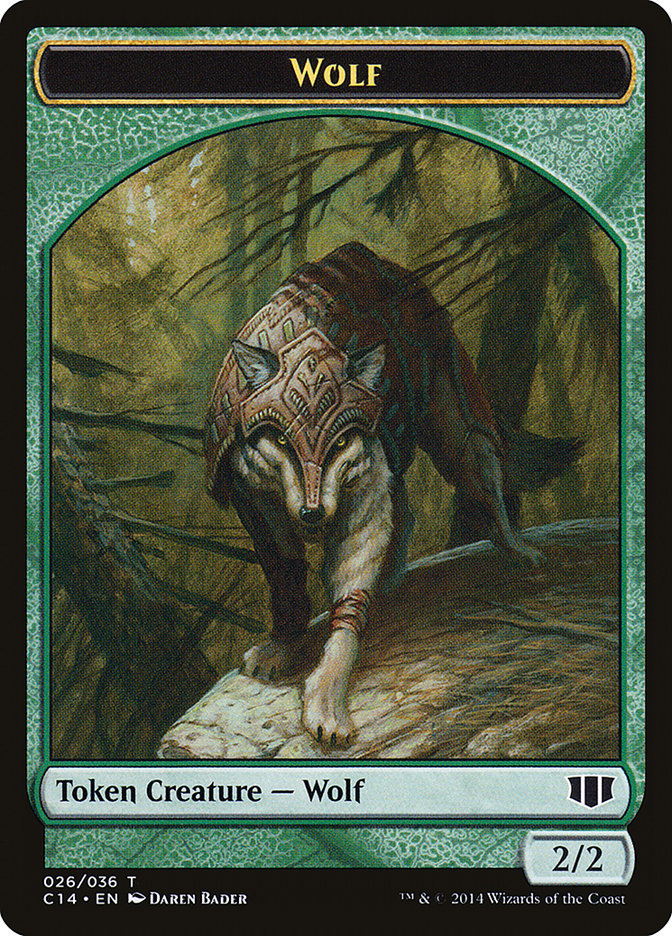 Treefolk // Wolf Double-Sided Token [Commander 2014 Tokens] | The CG Realm