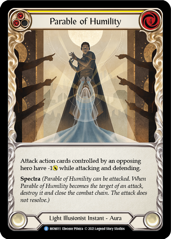 Parable of Humility [MON011-RF] (Monarch)  1st Edition Rainbow Foil | The CG Realm
