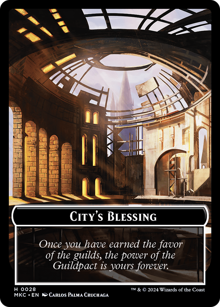 City's Blessing // Human Soldier Double-Sided Token [Murders at Karlov Manor Commander Tokens] | The CG Realm