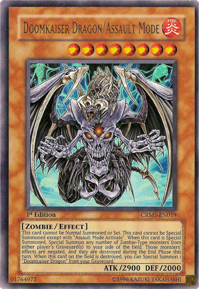 Doomkaiser Dragon/Assault Mode [CRMS-EN019] Ultra Rare | The CG Realm