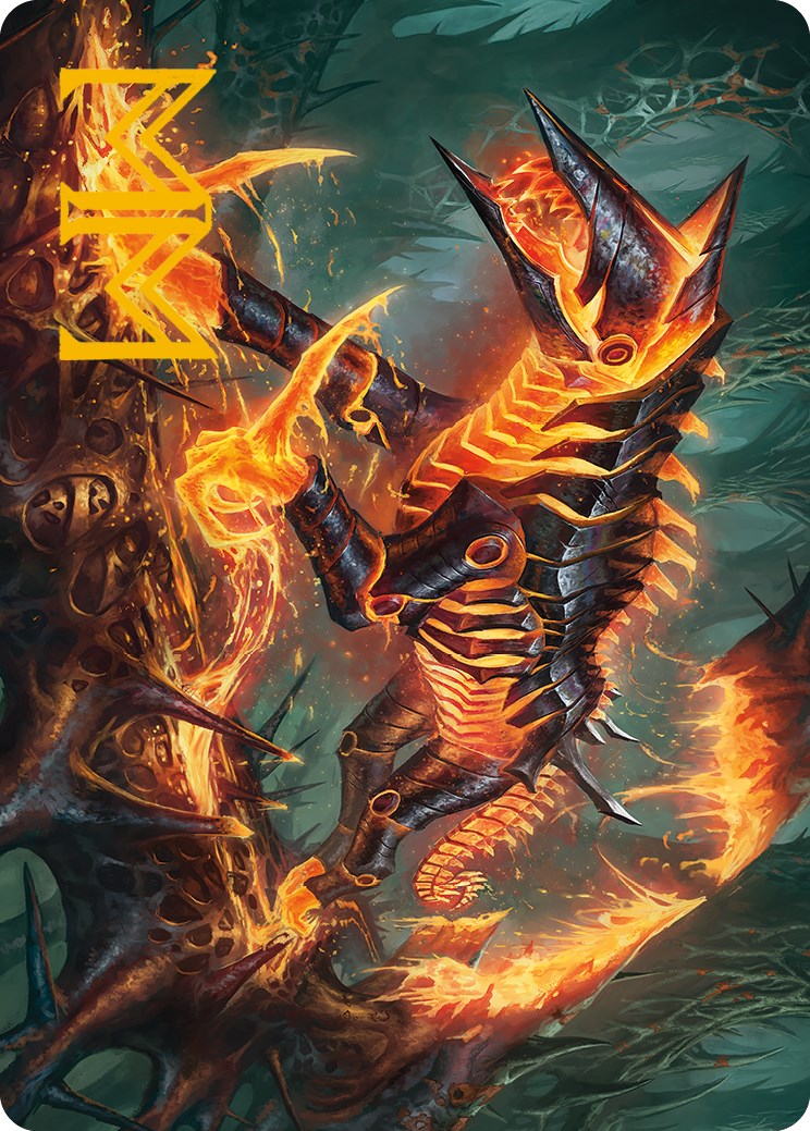 Kuldotha Cackler Art Card (Gold-Stamped Signature) [Phyrexia: All Will Be One Art Series] | The CG Realm