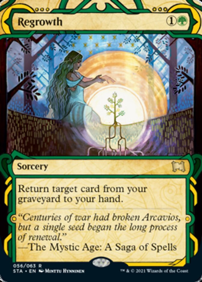Regrowth (Foil Etched) [Strixhaven: School of Mages Mystical Archive] | The CG Realm