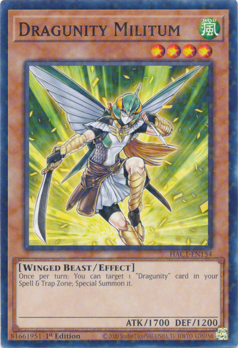 Dragunity Militum (Duel Terminal) [HAC1-EN154] Common | The CG Realm