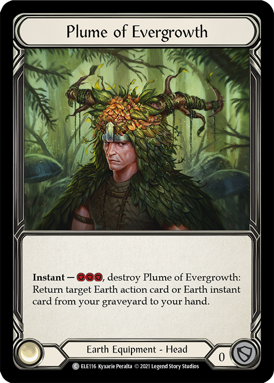 Plume of Evergrowth [ELE116] (Tales of Aria)  1st Edition Cold Foil | The CG Realm