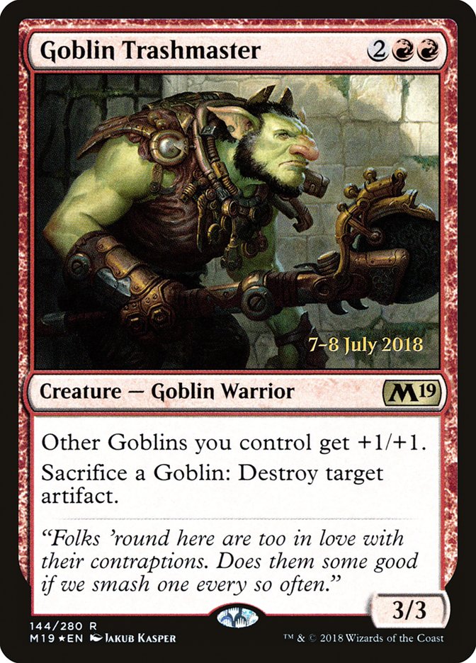 Goblin Trashmaster [Core Set 2019 Prerelease Promos] | The CG Realm