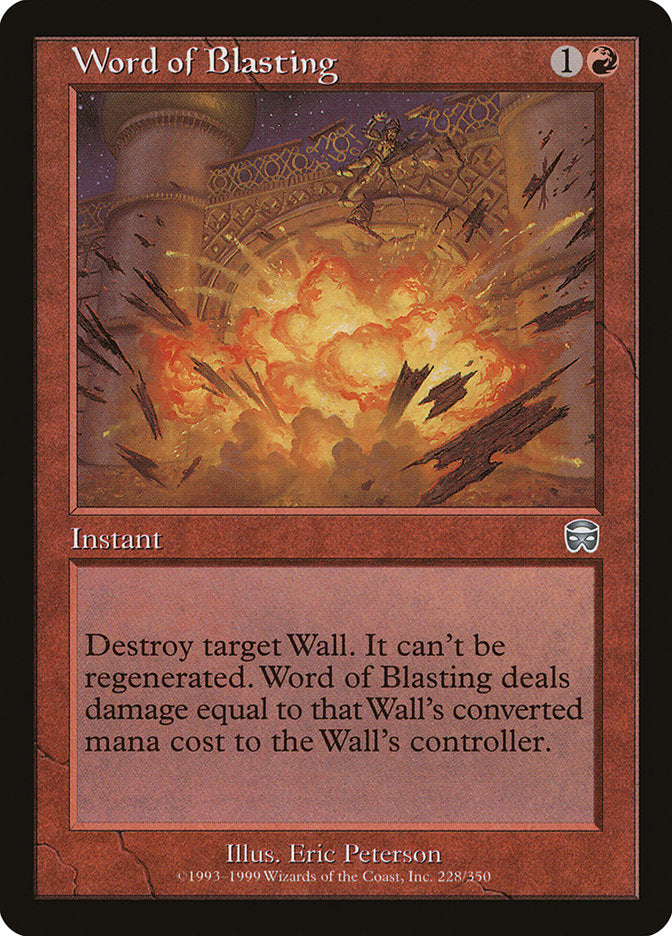 Word of Blasting [Mercadian Masques] | The CG Realm