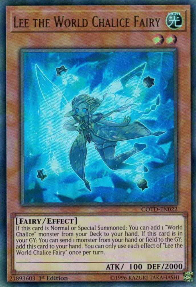 Lee the World Chalice Fairy [COTD-EN022] Ultra Rare | The CG Realm