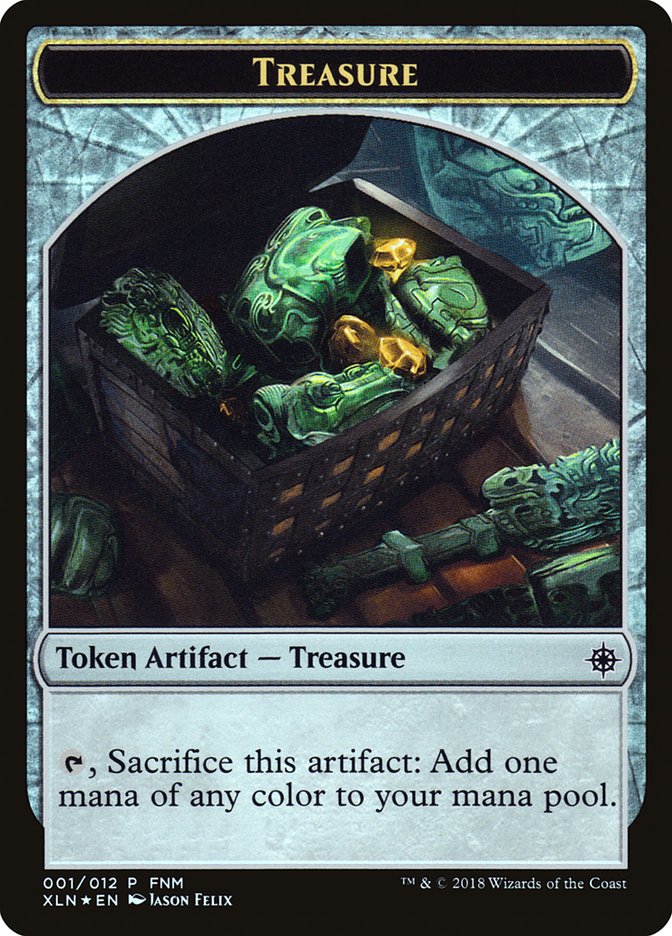Merfolk // Treasure (001) Token (FNM-001) - Friday Night Magic 2018 Foil