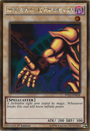 Right Arm of the Forbidden One [PGL2-EN024] Gold Rare | The CG Realm