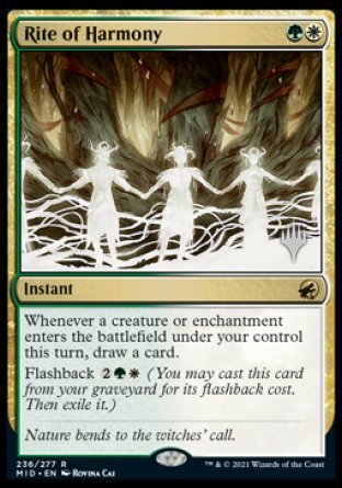 Rite of Harmony (Promo Pack) [Innistrad: Midnight Hunt Promos] | The CG Realm