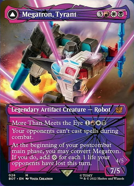 Megatron, Tyrant (Shattered Glass) (BOT-026) - Transformers: (convertdfc, shatteredglass) (Borderless)