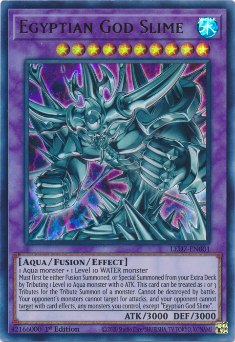 Egyptian God Slime [LED7-EN001] Ultra Rare | The CG Realm