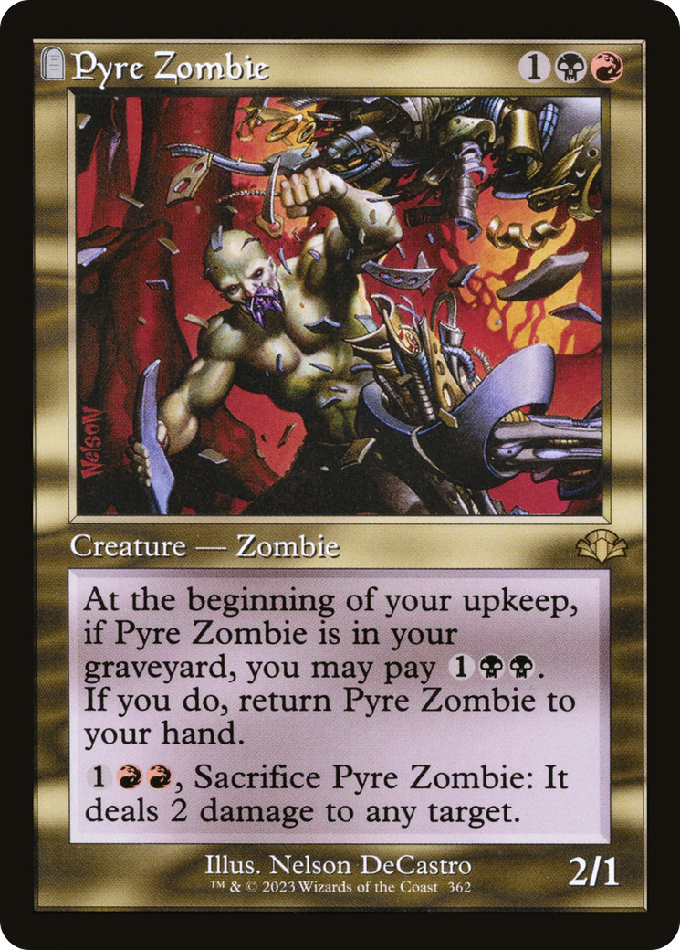 Pyre Zombie (Retro) [Dominaria Remastered] | The CG Realm
