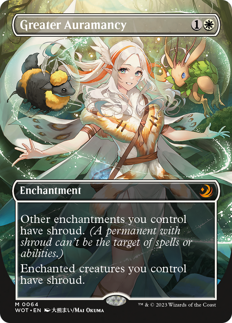 Greater Auramancy (Anime Borderless) [Wilds of Eldraine: Enchanting Tales] | The CG Realm