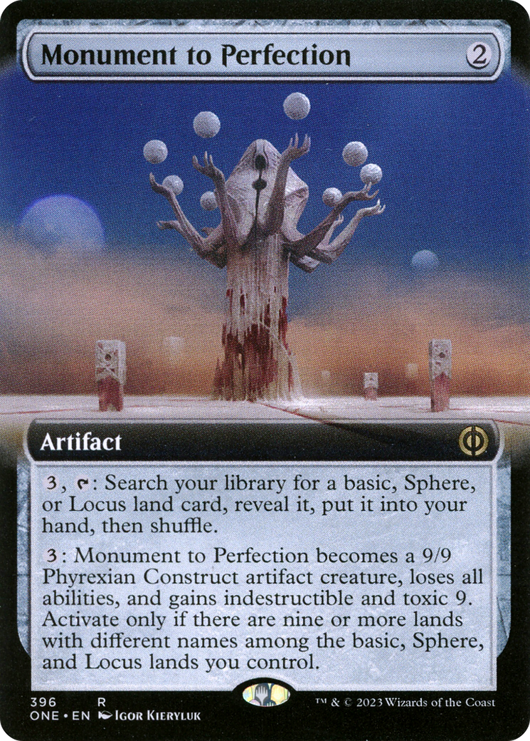 Monument to Perfection (Extended Art) [Phyrexia: All Will Be One] | The CG Realm