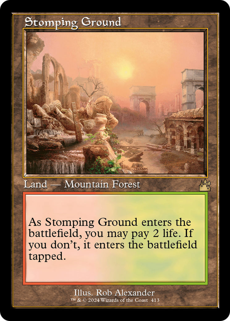 Stomping Ground (Retro) [Ravnica Remastered] | The CG Realm