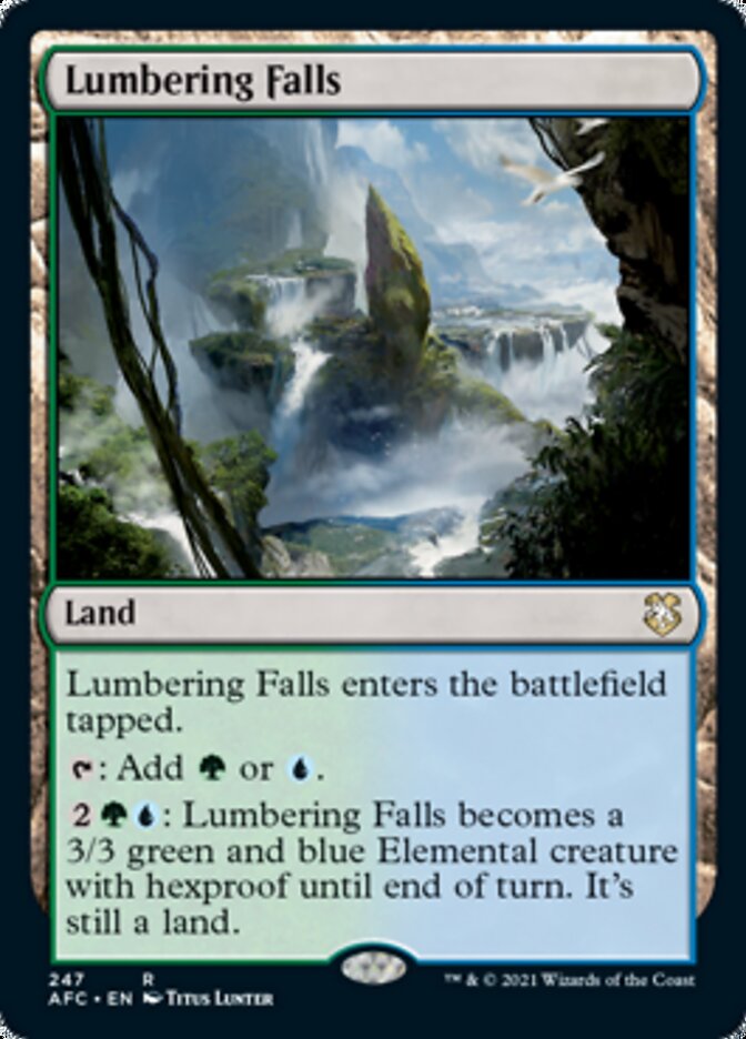 Lumbering Falls [Dungeons & Dragons: Adventures in the Forgotten Realms Commander] | The CG Realm