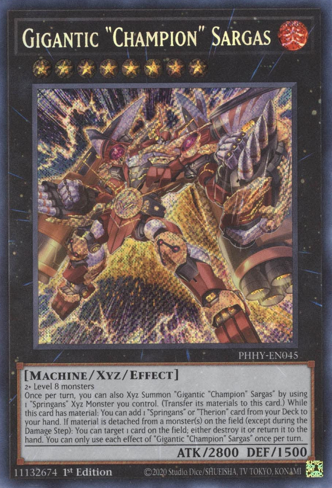 Gigantic "Champion" Sargas [PHHY-EN045] Secret Rare | The CG Realm