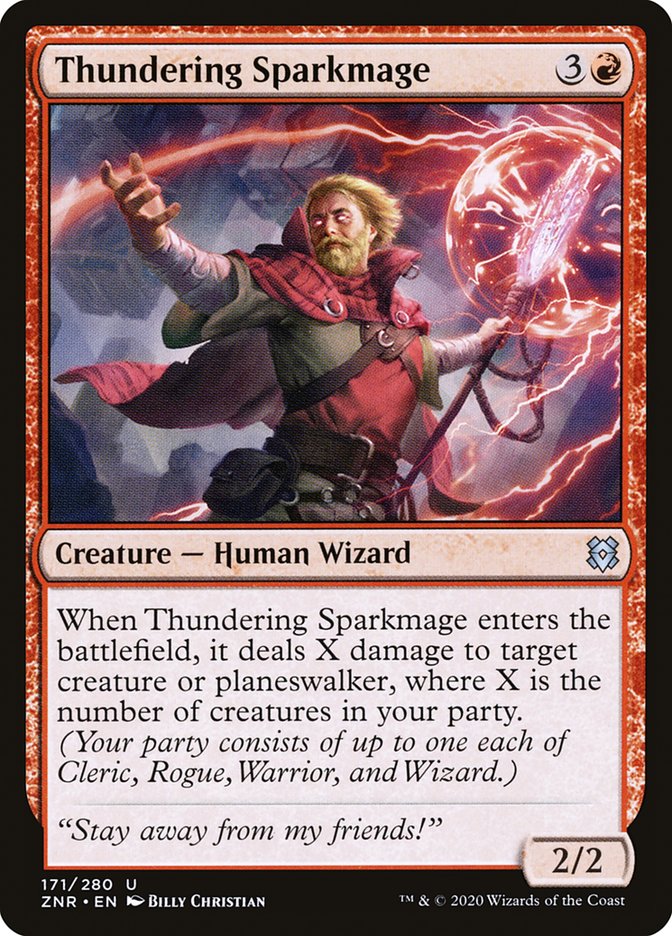 Thundering Sparkmage [Zendikar Rising] | The CG Realm