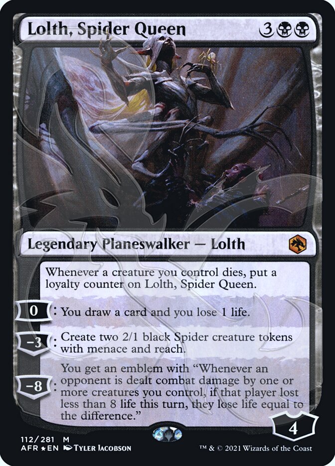 Lolth, Spider Queen (Ampersand Promo) [Dungeons & Dragons: Adventures in the Forgotten Realms Promos] | The CG Realm