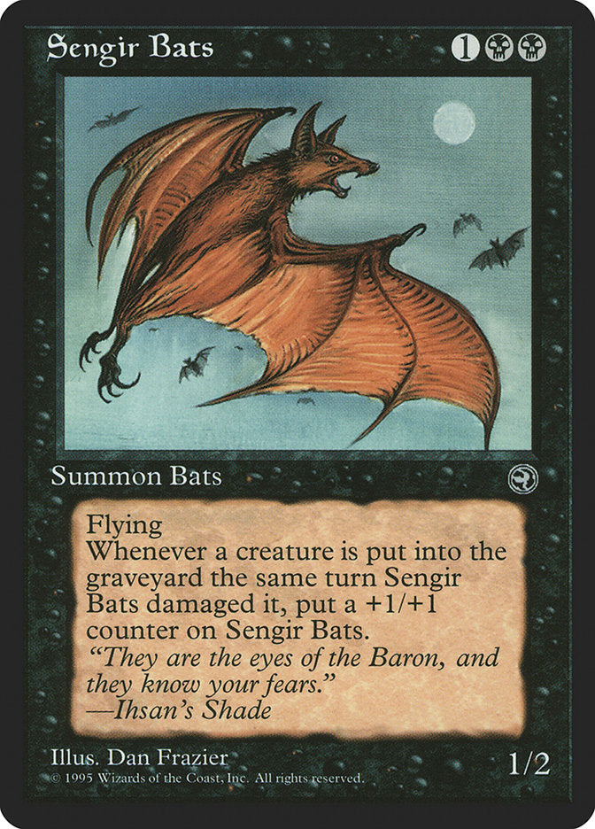 Sengir Bats (Ihsan's Shade Flavor Text) [Homelands] | The CG Realm