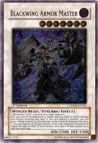 Blackwing Armor Master [CRMS-EN041] Ultimate Rare | The CG Realm