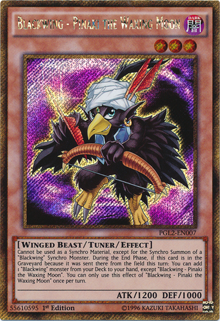 Blackwing - Pinaki the Waxing Moon [PGL2-EN007] Gold Secret Rare | The CG Realm