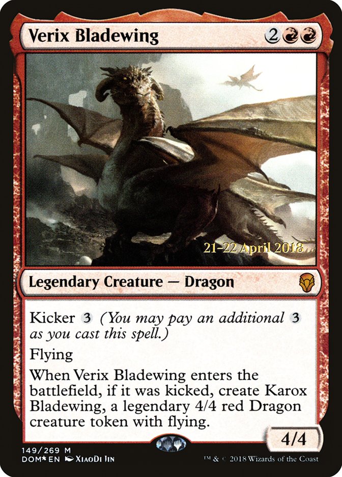 Verix Bladewing [Dominaria Prerelease Promos] | The CG Realm