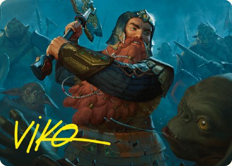 Gimli, Counter of Kills Art Card (10/81) [The Lord of the Rings: Tales of Middle-earth Art Series] | The CG Realm