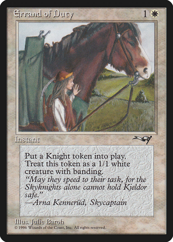 Errand of Duty (Horse) [Alliances] | The CG Realm