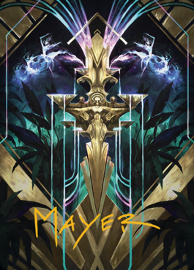Halo Fountain Art Card (Gold-Stamped Signature) [Streets of New Capenna Art Series] | The CG Realm