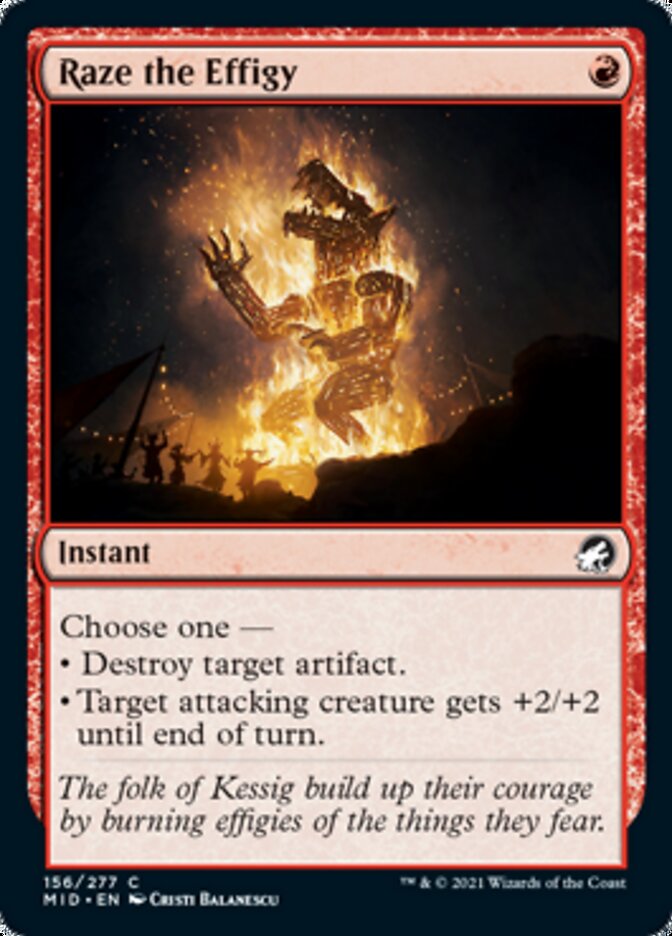 Raze the Effigy [Innistrad: Midnight Hunt] | The CG Realm