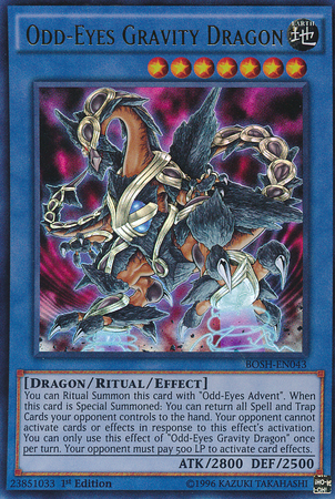 Odd-Eyes Gravity Dragon [BOSH-EN043] Ultra Rare | The CG Realm