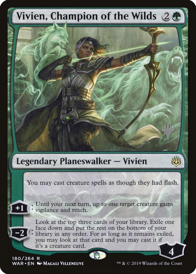 Vivien, Champion of the Wilds (Promo Pack) [War of the Spark Promos] | The CG Realm