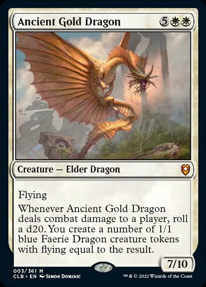 Ancient Gold Dragon [Commander Legends: Battle for Baldur's Gate] | The CG Realm