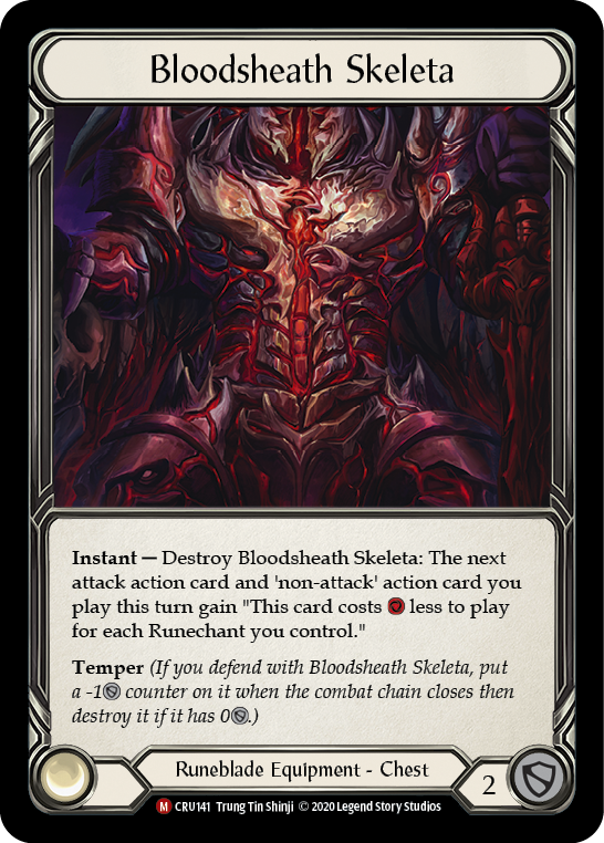 Bloodsheath Skeleta [CRU141] (Crucible of War)  1st Edition Cold Foil | The CG Realm