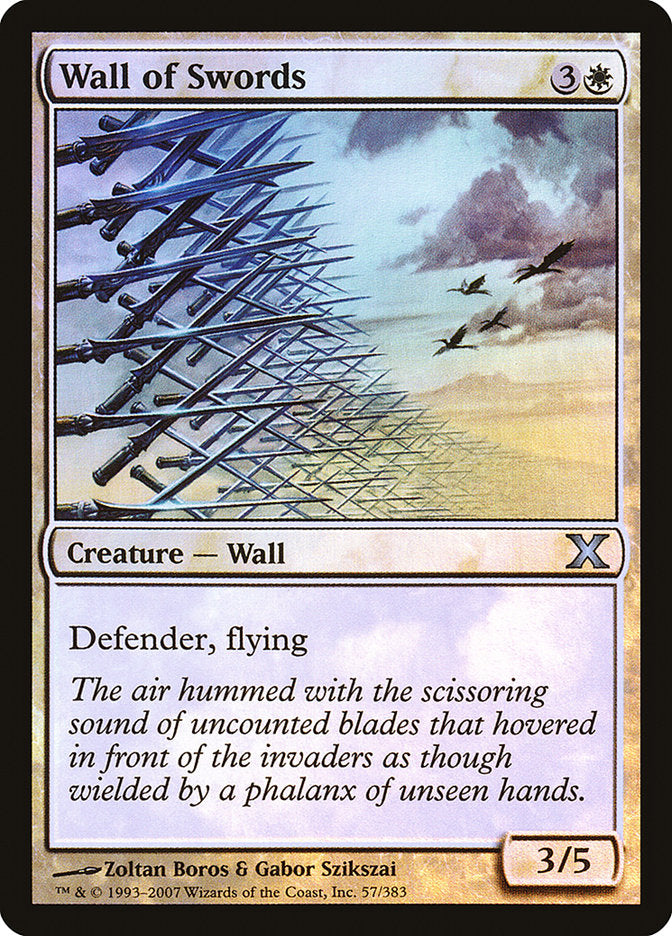 Wall of Swords (Premium Foil) [Tenth Edition] | The CG Realm