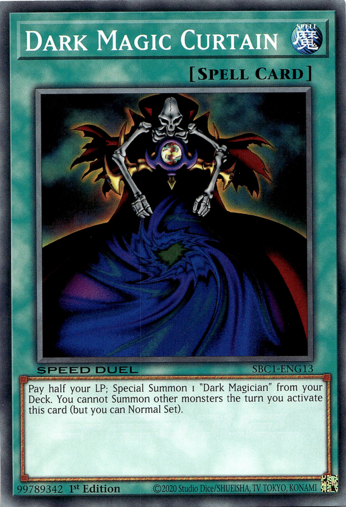Dark Magic Curtain [SBC1-ENG13] Secret Rare | The CG Realm