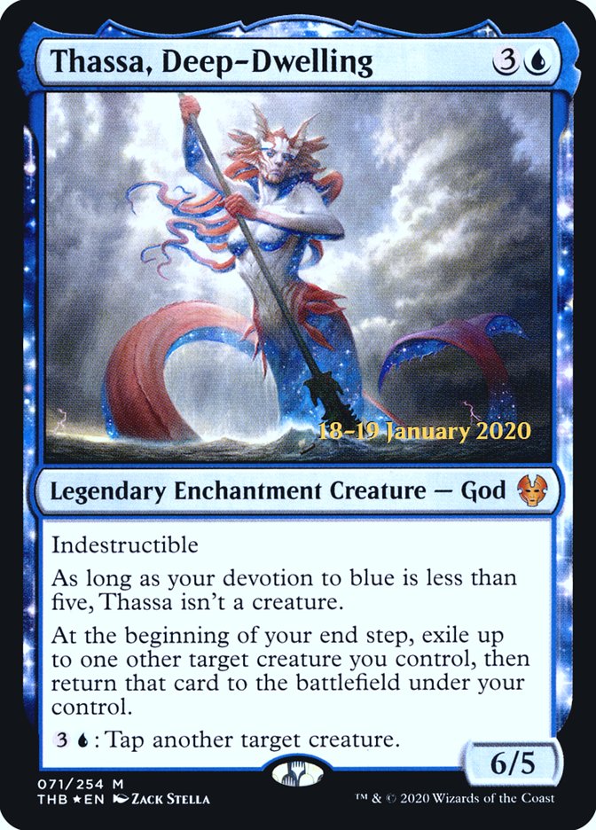 Thassa, Deep-Dwelling [Theros Beyond Death Prerelease Promos] | The CG Realm