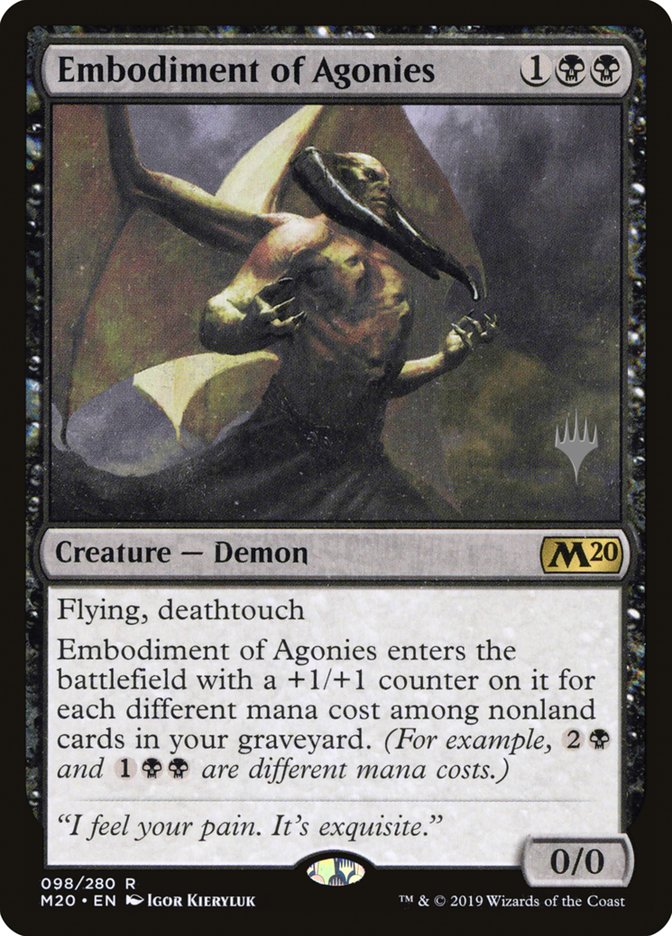 Embodiment of Agonies (Promo Pack) [Core Set 2020 Promos] | The CG Realm