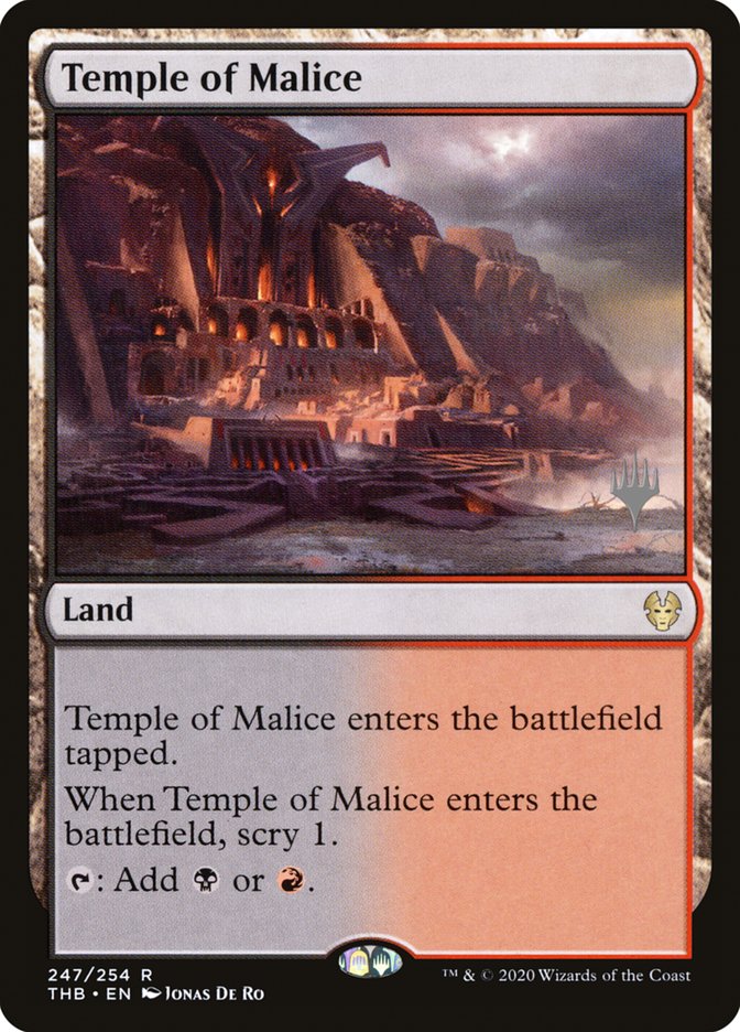 Temple of Malice (Promo Pack) [Theros Beyond Death Promos] | The CG Realm